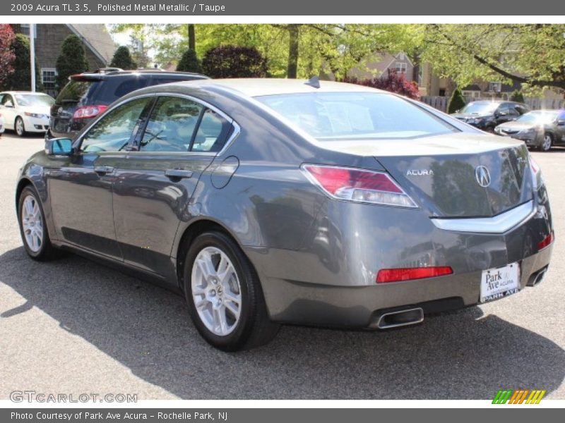 Polished Metal Metallic / Taupe 2009 Acura TL 3.5