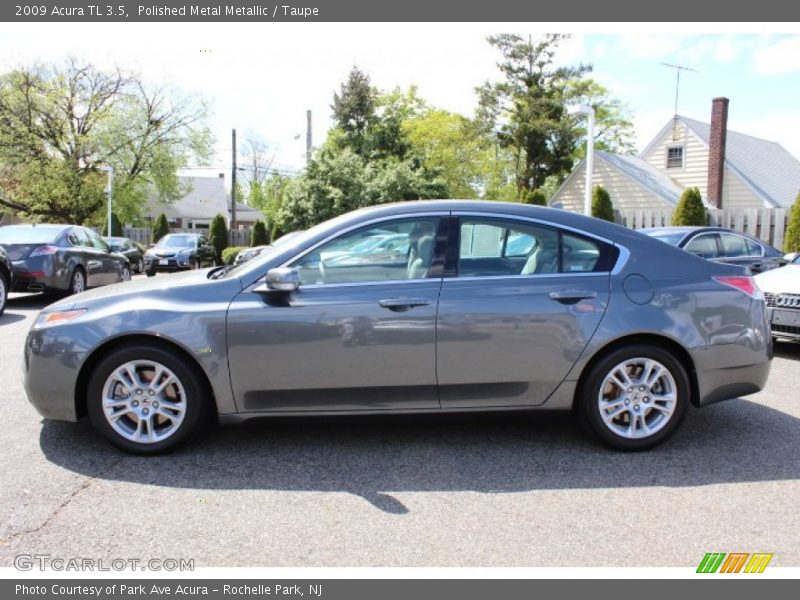 Polished Metal Metallic / Taupe 2009 Acura TL 3.5