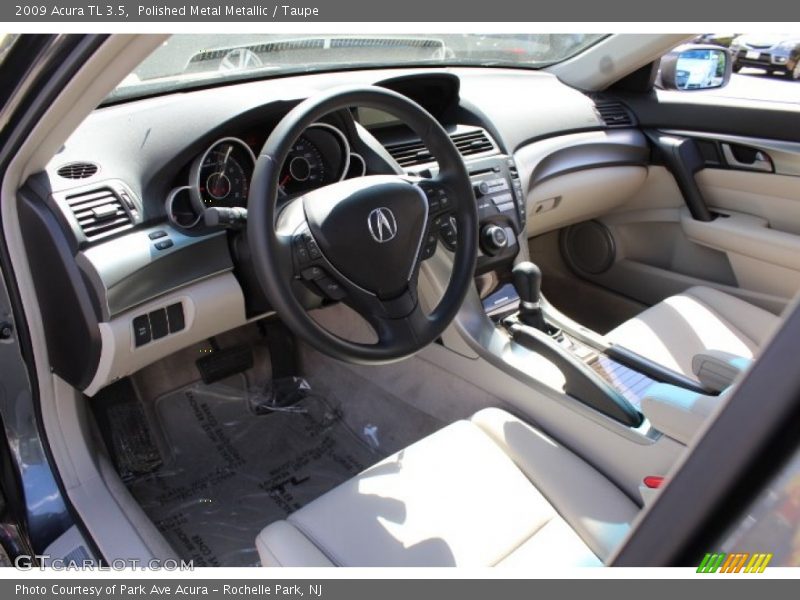 Polished Metal Metallic / Taupe 2009 Acura TL 3.5