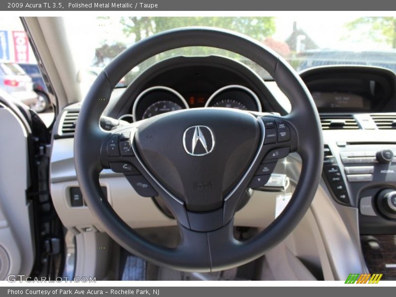Polished Metal Metallic / Taupe 2009 Acura TL 3.5