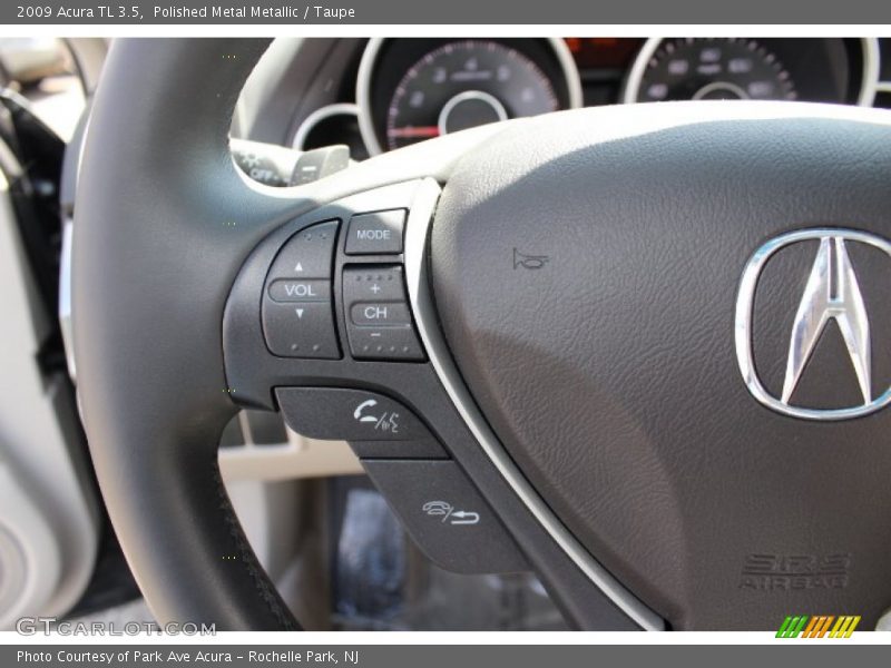 Polished Metal Metallic / Taupe 2009 Acura TL 3.5