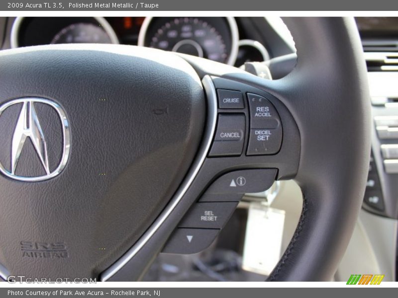 Polished Metal Metallic / Taupe 2009 Acura TL 3.5