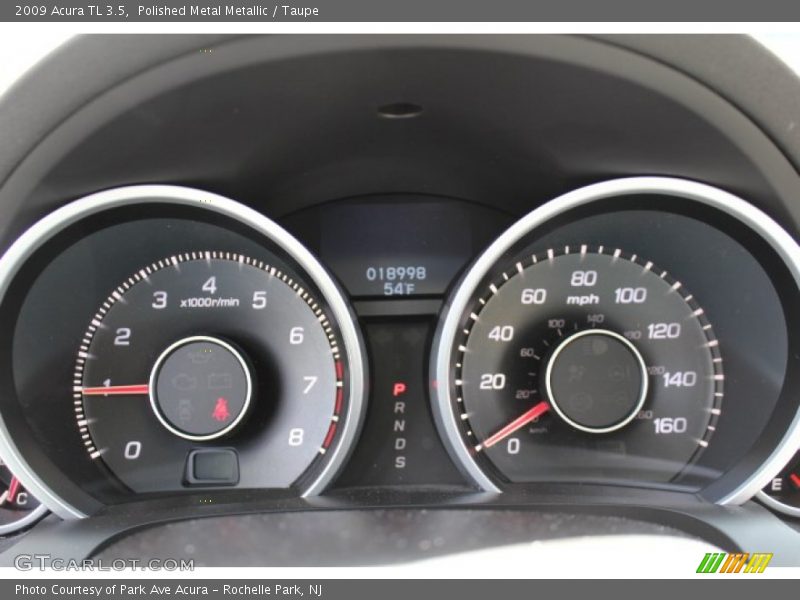 Polished Metal Metallic / Taupe 2009 Acura TL 3.5