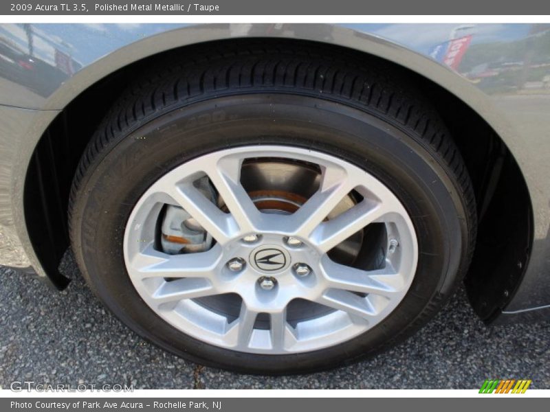 Polished Metal Metallic / Taupe 2009 Acura TL 3.5