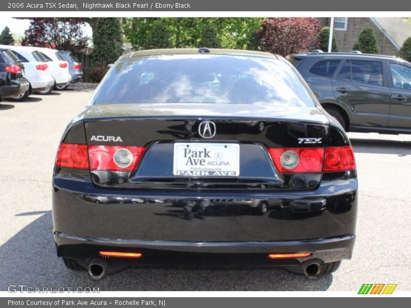 Nighthawk Black Pearl / Ebony Black 2006 Acura TSX Sedan