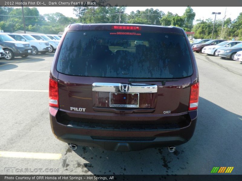Dark Cherry Pearl II / Black 2012 Honda Pilot EX-L