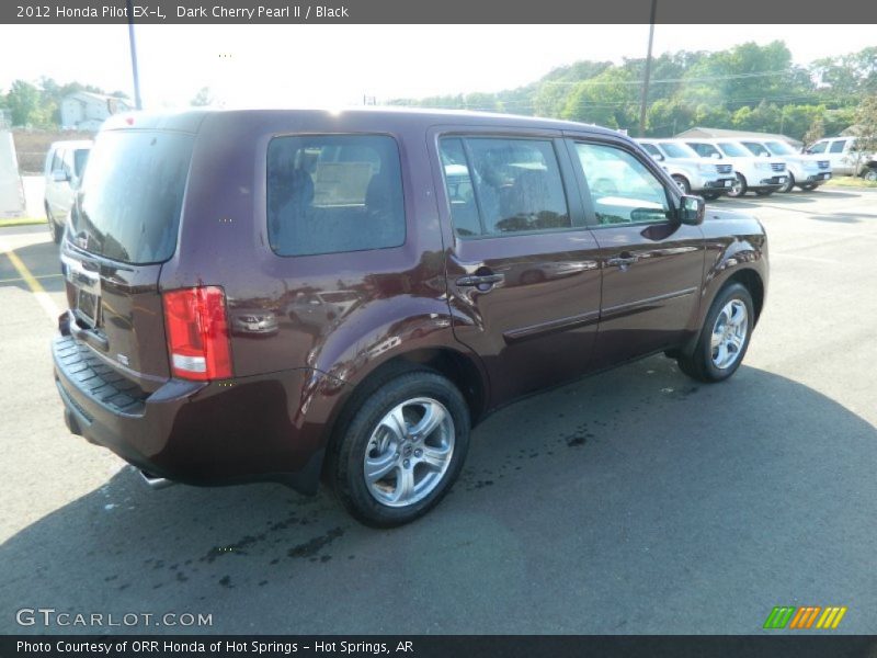 Dark Cherry Pearl II / Black 2012 Honda Pilot EX-L
