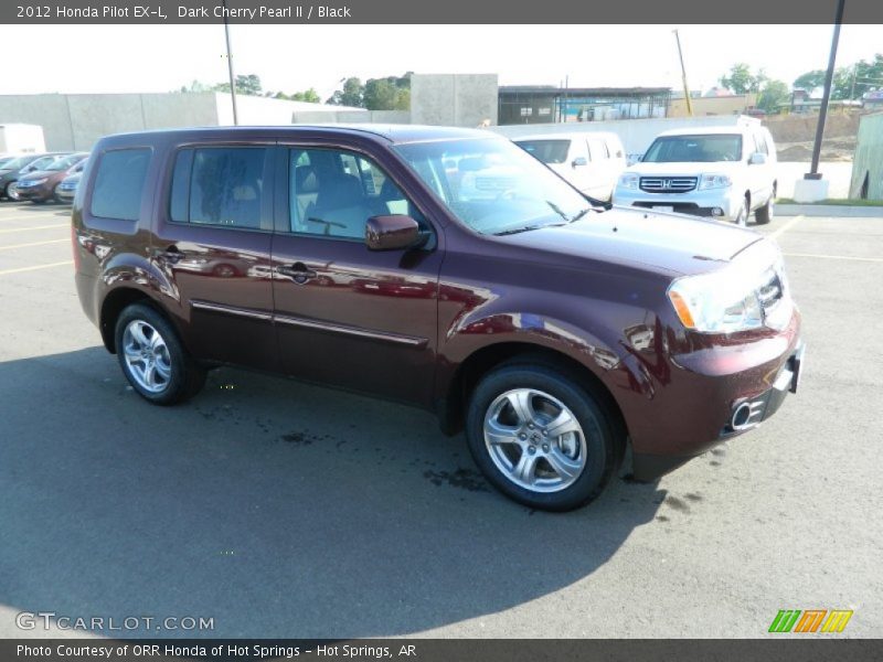 Dark Cherry Pearl II / Black 2012 Honda Pilot EX-L