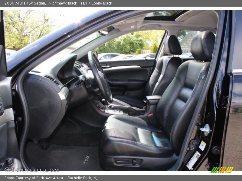 Nighthawk Black Pearl / Ebony Black 2006 Acura TSX Sedan