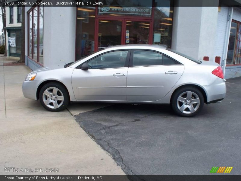 Quicksilver Metallic / Ebony 2009 Pontiac G6 V6 Sedan