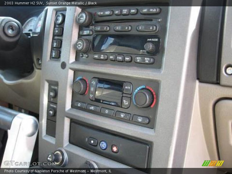 Sunset Orange Metallic / Black 2003 Hummer H2 SUV