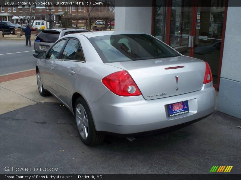 Quicksilver Metallic / Ebony 2009 Pontiac G6 V6 Sedan