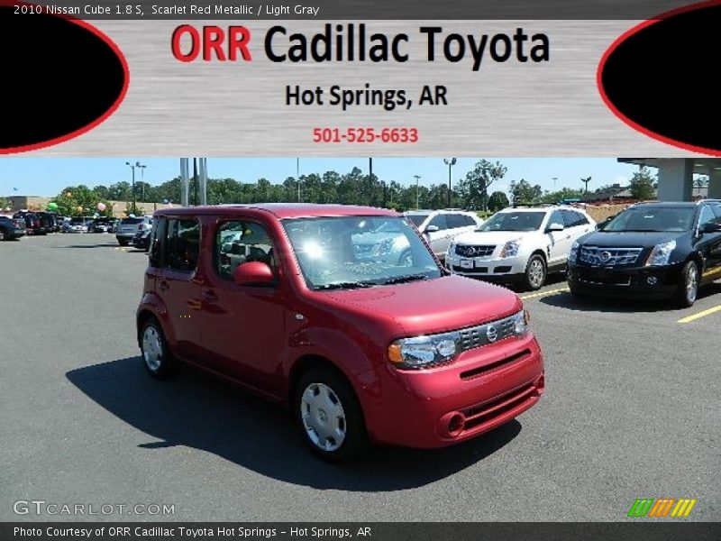 Scarlet Red Metallic / Light Gray 2010 Nissan Cube 1.8 S