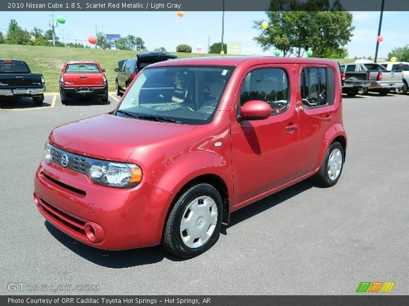 Scarlet Red Metallic / Light Gray 2010 Nissan Cube 1.8 S