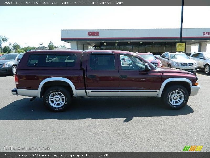 Dark Garnet Red Pearl / Dark Slate Gray 2003 Dodge Dakota SLT Quad Cab