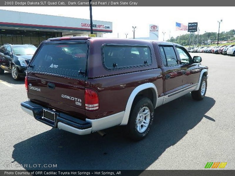 Dark Garnet Red Pearl / Dark Slate Gray 2003 Dodge Dakota SLT Quad Cab