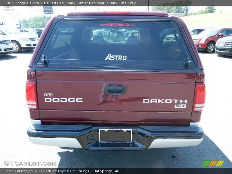 Dark Garnet Red Pearl / Dark Slate Gray 2003 Dodge Dakota SLT Quad Cab