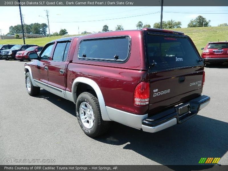 Dark Garnet Red Pearl / Dark Slate Gray 2003 Dodge Dakota SLT Quad Cab