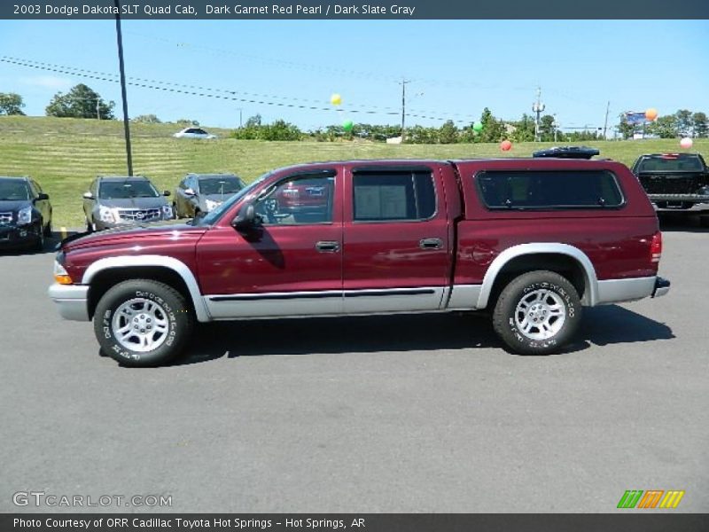 Dark Garnet Red Pearl / Dark Slate Gray 2003 Dodge Dakota SLT Quad Cab