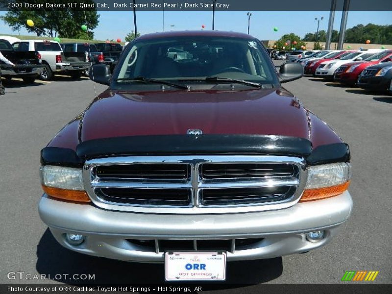 Dark Garnet Red Pearl / Dark Slate Gray 2003 Dodge Dakota SLT Quad Cab