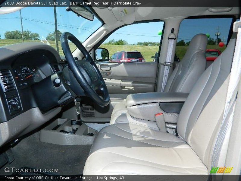 Dark Garnet Red Pearl / Dark Slate Gray 2003 Dodge Dakota SLT Quad Cab