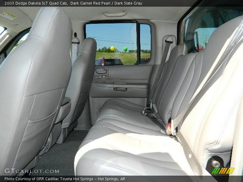 Dark Garnet Red Pearl / Dark Slate Gray 2003 Dodge Dakota SLT Quad Cab