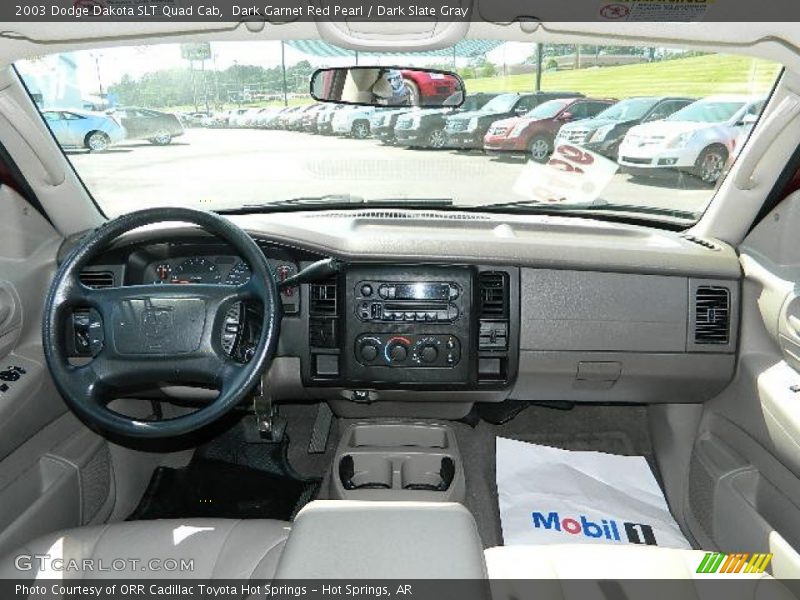 Dark Garnet Red Pearl / Dark Slate Gray 2003 Dodge Dakota SLT Quad Cab
