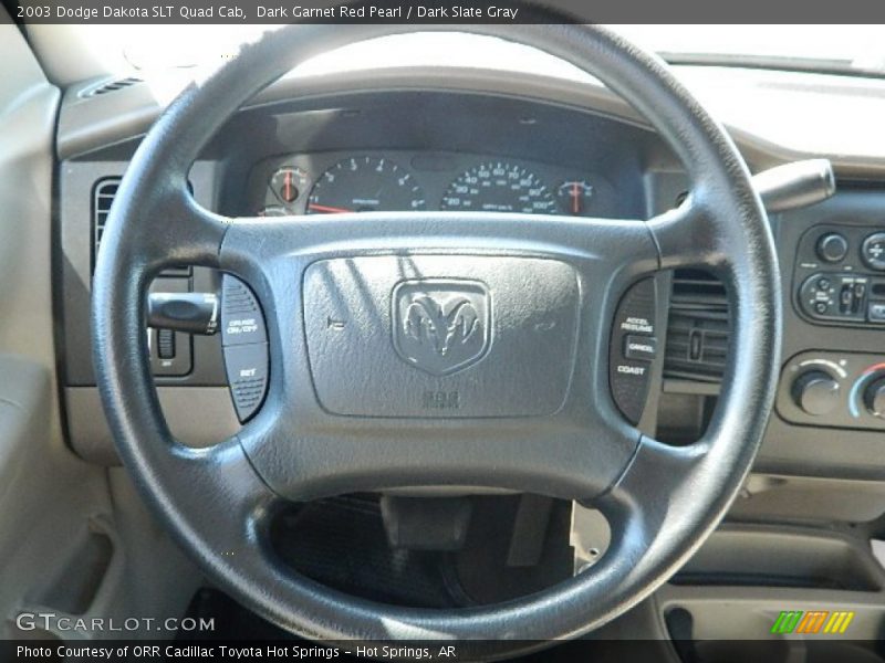 Dark Garnet Red Pearl / Dark Slate Gray 2003 Dodge Dakota SLT Quad Cab