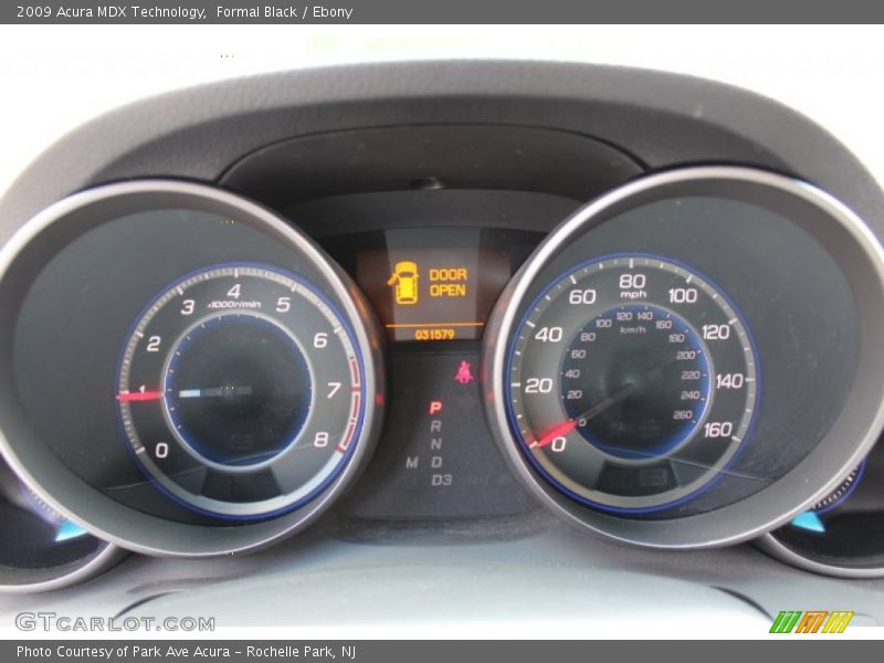 Formal Black / Ebony 2009 Acura MDX Technology