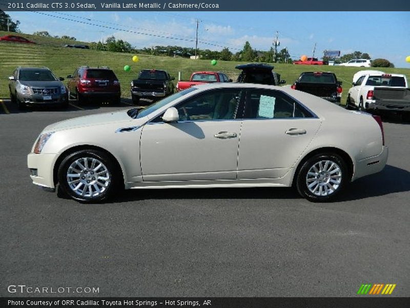 Vanilla Latte Metallic / Cashmere/Cocoa 2011 Cadillac CTS 3.0 Sedan