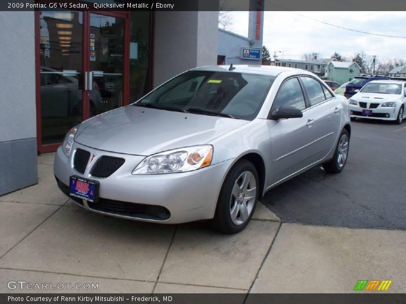 Quicksilver Metallic / Ebony 2009 Pontiac G6 V6 Sedan