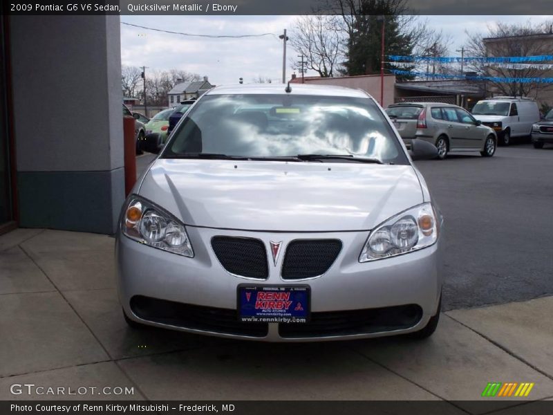 Quicksilver Metallic / Ebony 2009 Pontiac G6 V6 Sedan