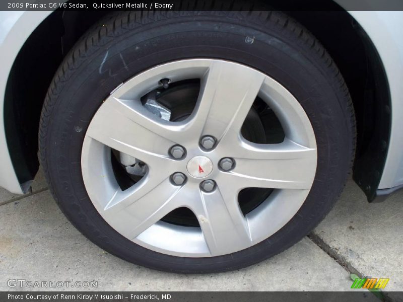 Quicksilver Metallic / Ebony 2009 Pontiac G6 V6 Sedan