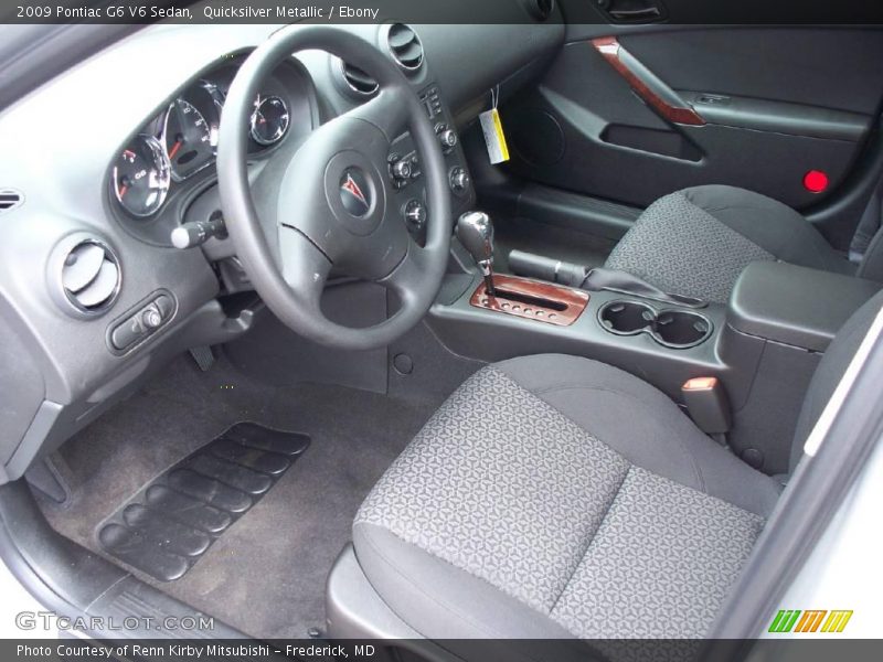 Quicksilver Metallic / Ebony 2009 Pontiac G6 V6 Sedan