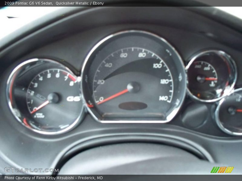 Quicksilver Metallic / Ebony 2009 Pontiac G6 V6 Sedan