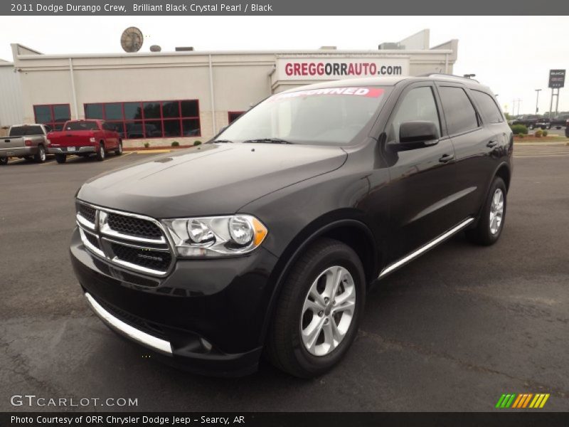 Brilliant Black Crystal Pearl / Black 2011 Dodge Durango Crew