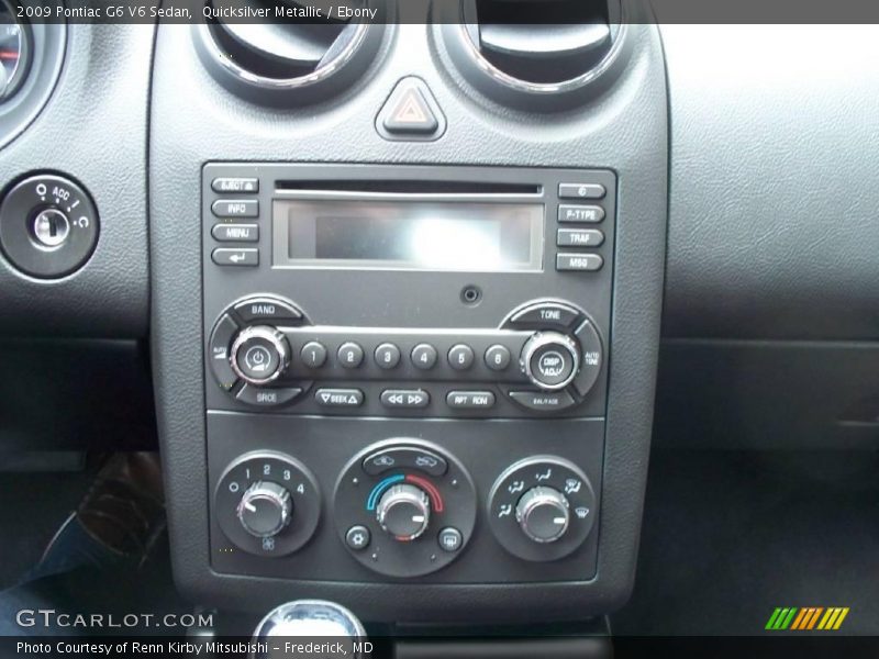 Quicksilver Metallic / Ebony 2009 Pontiac G6 V6 Sedan