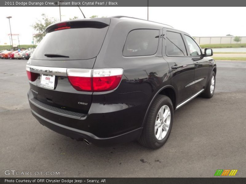 Brilliant Black Crystal Pearl / Black 2011 Dodge Durango Crew