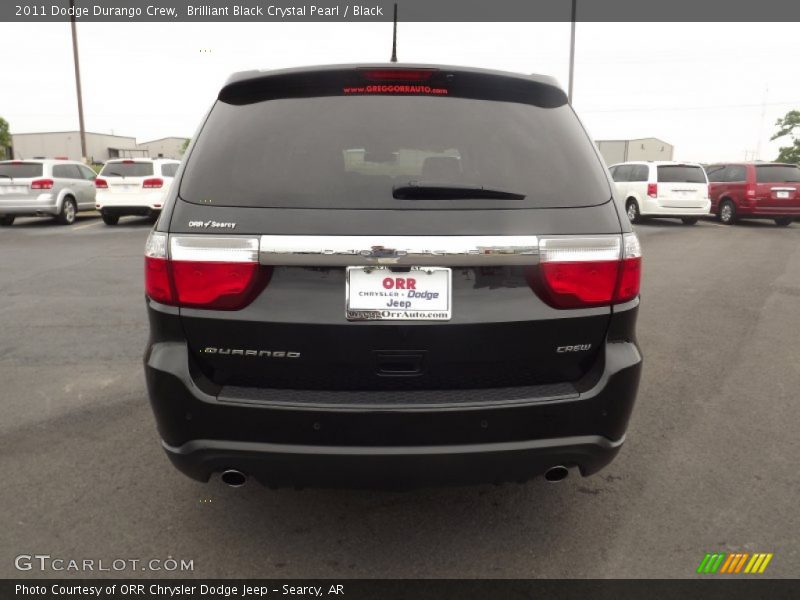 Brilliant Black Crystal Pearl / Black 2011 Dodge Durango Crew