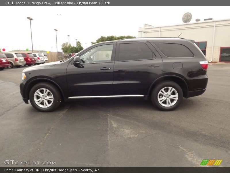 Brilliant Black Crystal Pearl / Black 2011 Dodge Durango Crew