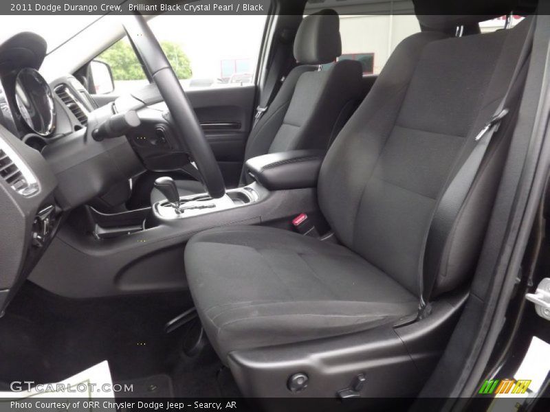 Brilliant Black Crystal Pearl / Black 2011 Dodge Durango Crew