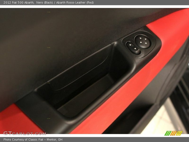 Nero (Black) / Abarth Rosso Leather (Red) 2012 Fiat 500 Abarth