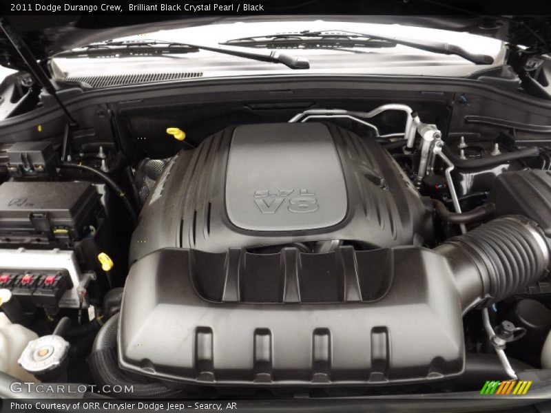 Brilliant Black Crystal Pearl / Black 2011 Dodge Durango Crew