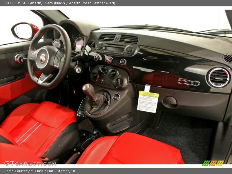 Dashboard of 2012 500 Abarth