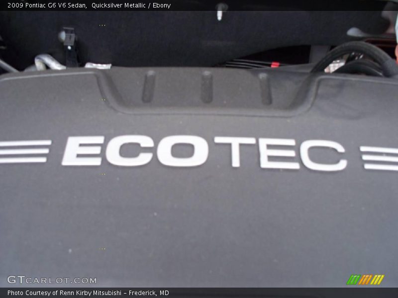 Quicksilver Metallic / Ebony 2009 Pontiac G6 V6 Sedan