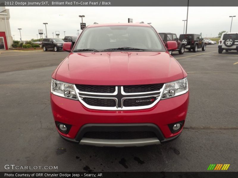Brilliant Red Tri-Coat Pearl / Black 2012 Dodge Journey SXT