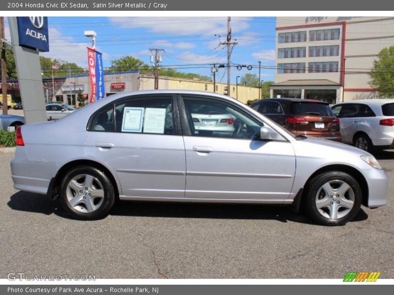 Satin Silver Metallic / Gray 2004 Honda Civic EX Sedan