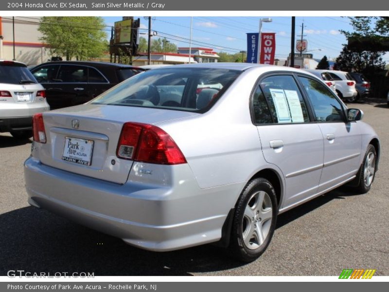 Satin Silver Metallic / Gray 2004 Honda Civic EX Sedan