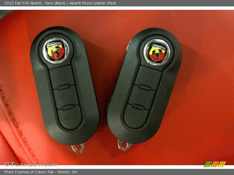 Keys of 2012 500 Abarth