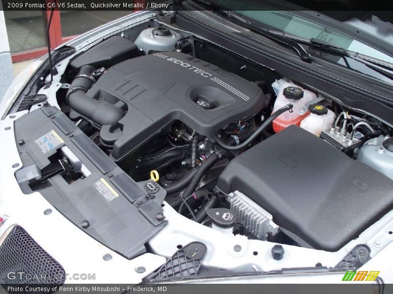 Quicksilver Metallic / Ebony 2009 Pontiac G6 V6 Sedan